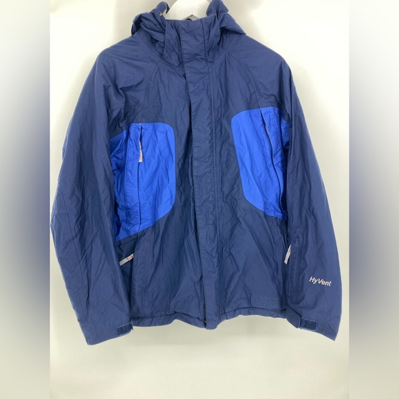 North Face Blue& Gray HyVent Men’s Winter Coat LinedSize M Gently Used